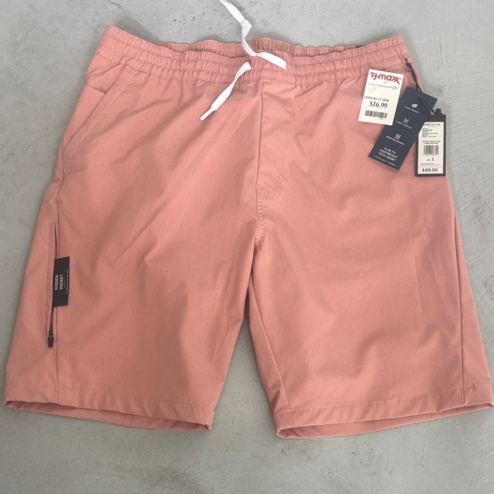 Kenneth Cole Light Pink Tech Shorts